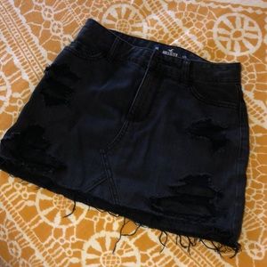 Hollister black high waisted skirt